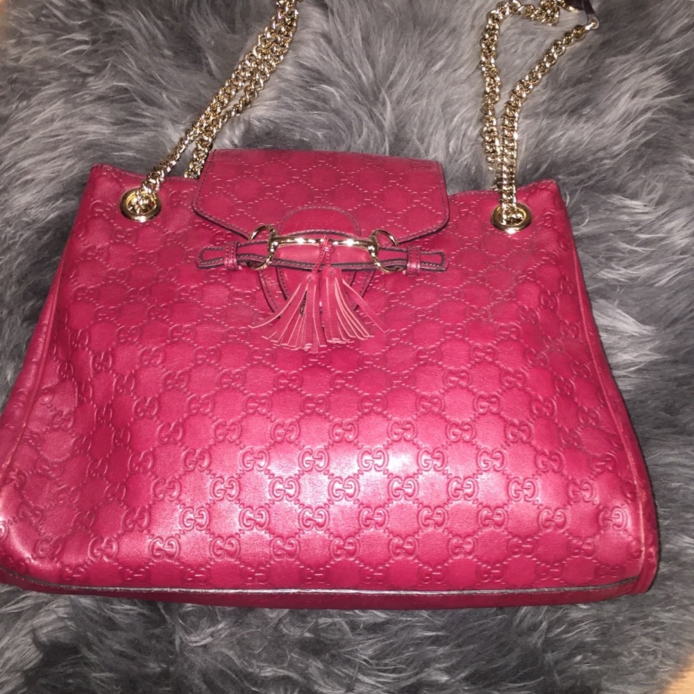 Gucci burgundy tote